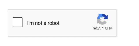 Example Google reCAPTCHA checkbox displaying I'm not a robot